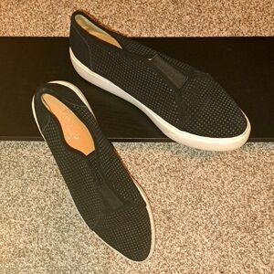 Franco Sarto Black Leather Sneakers